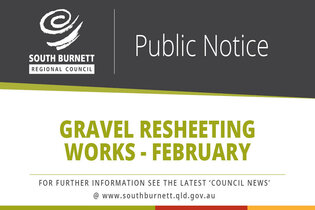 UPDATE – Gravel Resheeting Works - February