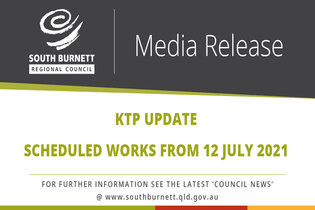 KTP Update - Scheduled works from 12 – 26 July 2021
