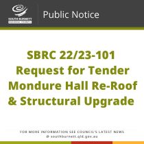 public notice sbrc 2223 101 request for tender mondure hall re roof and structural upgrade