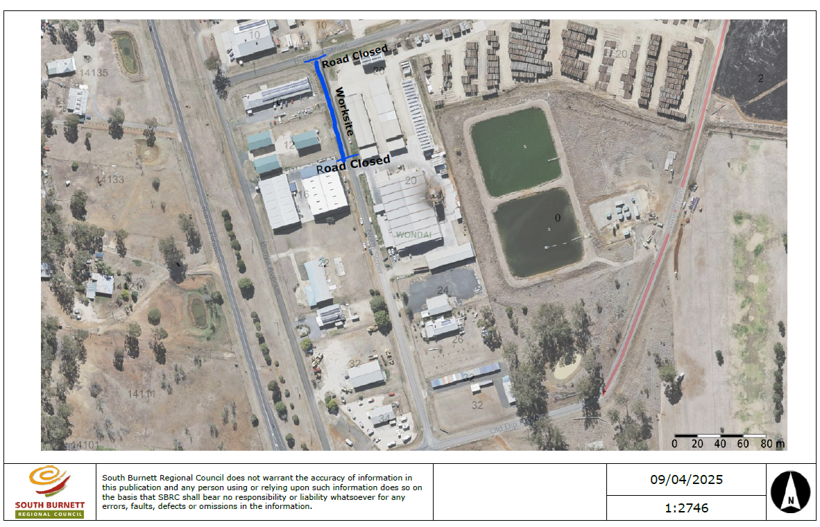 10 04 2025 Map north street wondai