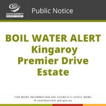 BOIL WATER ALERT – Kingaroy – Premier Drive Estate