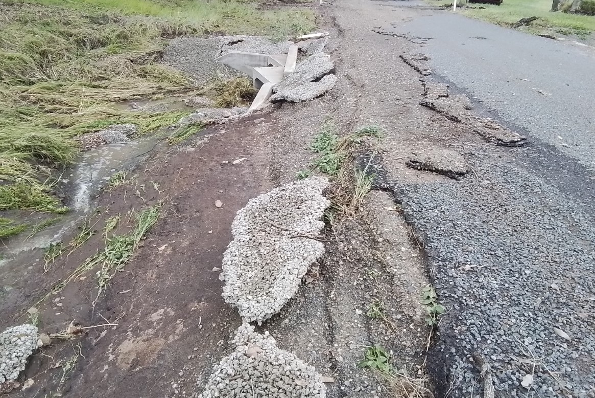 16 12 24 Flooding and road damage update parker road