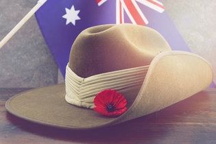 Anzac Day, poppy, Australi, Australian Flag