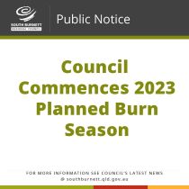 Council Commences 2023 Planned Burn Season