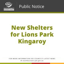 New shelters for Lions Park Kingaroy