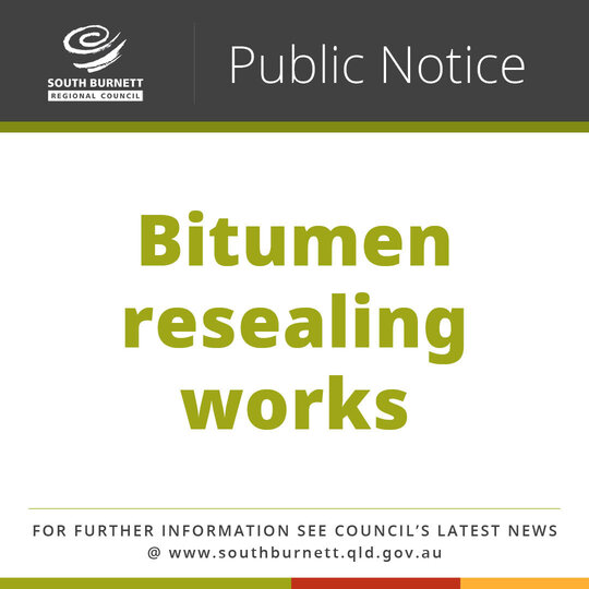 Bitumen resealing works