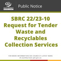SBRC 22/23-10 Request for Tender - Waste and Recyclables Collection Services