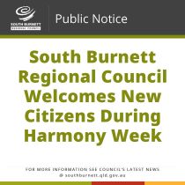 South Burnett Regional Council Welcomes New Citizens During Harmony Week