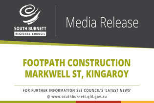 Footpath Construction – Markwell Street, Kingaroy