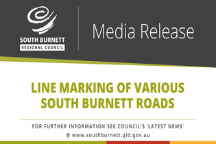 Line marking of various South Burnett roads