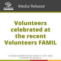 Volunteers celebrated at the recent Volunteers FAMIL